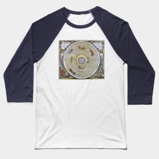 Vintage Ptolemaic Planisphere by Andreas Cellarius from Harmonia Macrocosmica Baseball T-Shirt